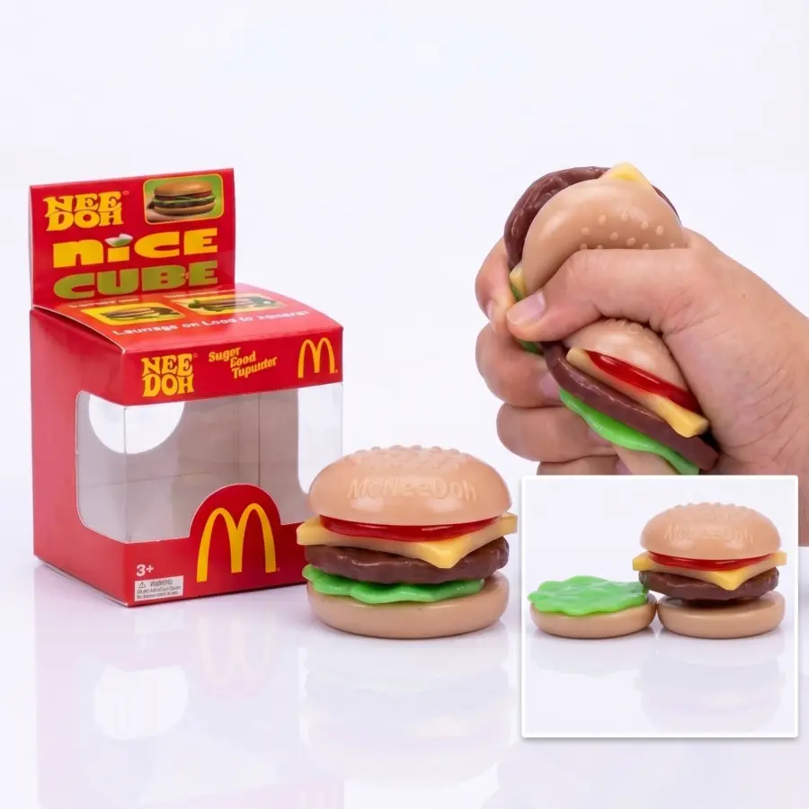 Gniotek NeeDoh McDonald's w kształcie hamburgera z warstwami