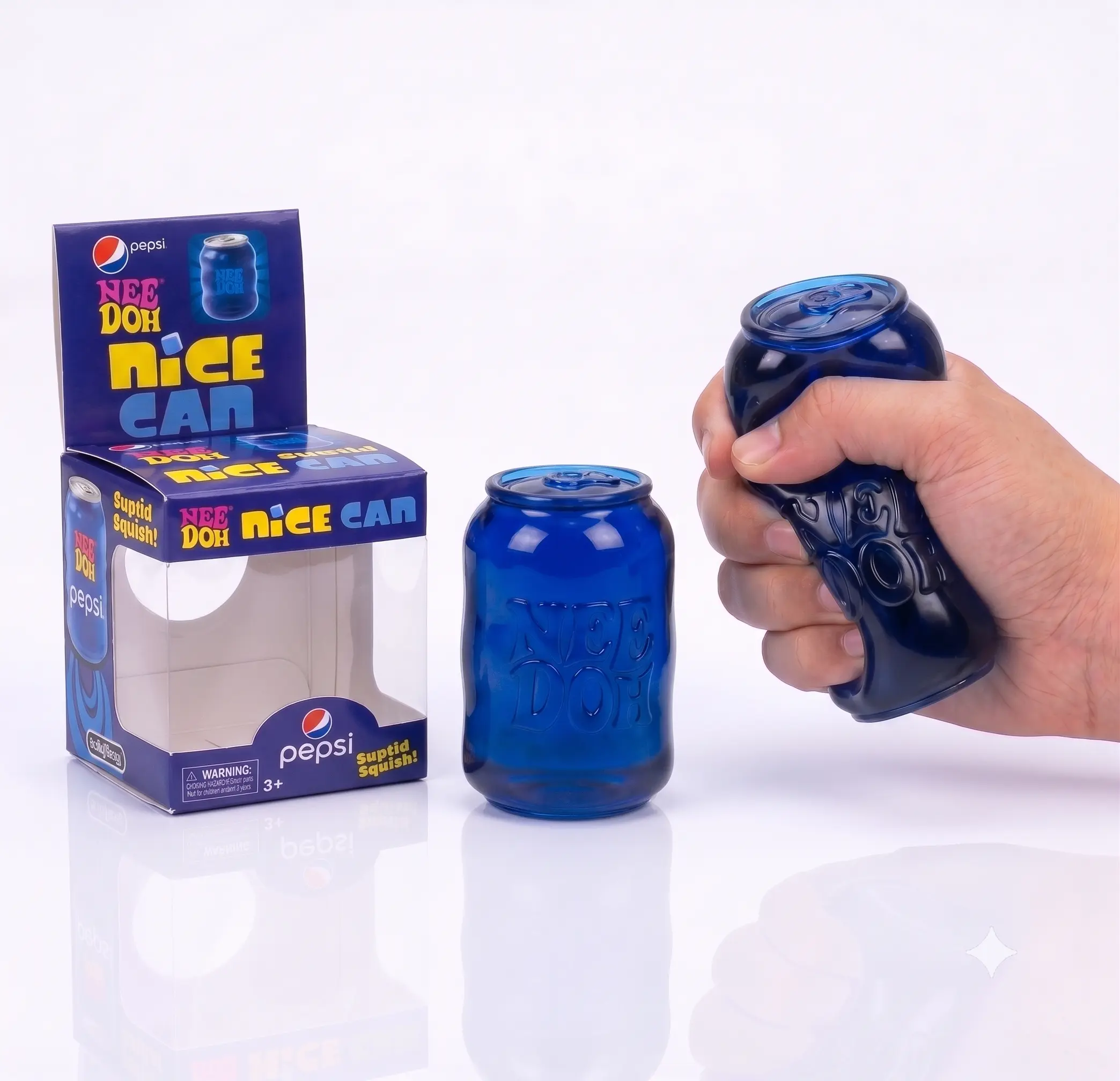 Gniotek NeeDoh Pepsi Can w kształcie niebieskiej puszki napoju