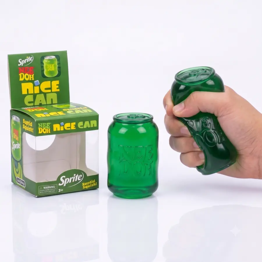 Gniotek NeeDoh Sprite Can w kształcie zielonej puszki napoju